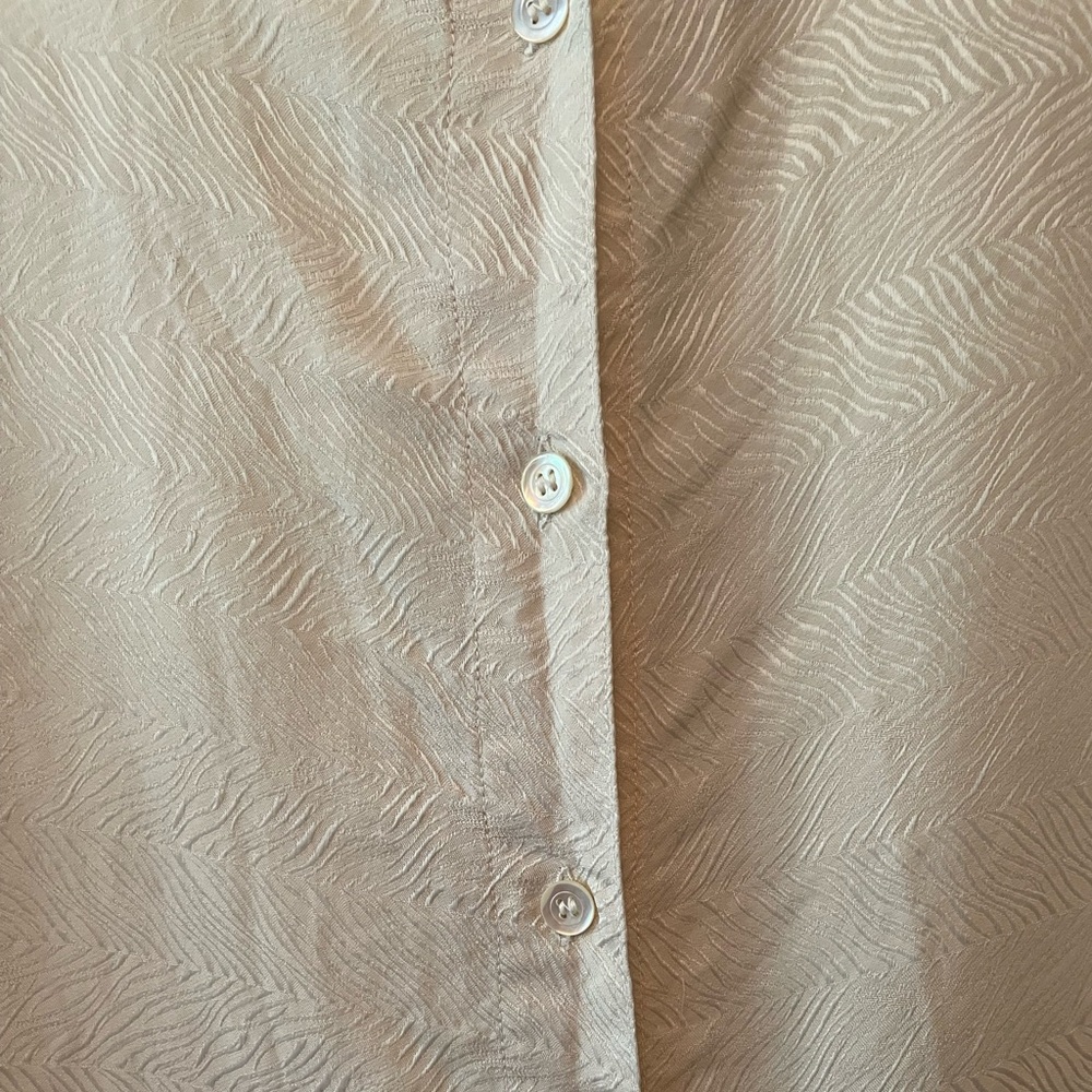 Ivory Patterned Button Down - image 6
